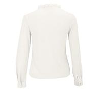 Maglia da donna a maniche lunghe, a collo alto con colletto nero rifinito sulle orecchie, può essere stratificata e indossata come strato di base per corsa, escursionismo, ciclismo, traspirante