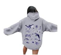 Maglia da Donna a Maniche Lunghe Zip Up Felpe Felpa a Maniche Lunghe Pullover con Coulisse Modello Baggy Soft Giacche Carine Y2K Giacche Casual Giacca Donna Autunno Pullover con Coulisse