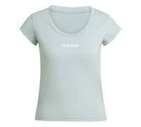 adidas Training - Hyperglam - T-shirt mini verde salvia lineare 2XS