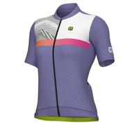 Maglia Alé PRS Zig Zag manica corta lavanda bianco donna - S