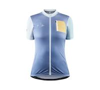 Craft Adv Handmade Cyclist Offroad Short Sleeve Jersey Blu L Donna Nightlight / Shine