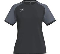 Erima Maglia Wings a Maniche Corte (3132613) Donna, Nero/Slate Grey, 34