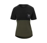 Maglia Estiva Ride Jersey Nero/Verde Trail L con Vestibilità Comoda e Design Sostenibile