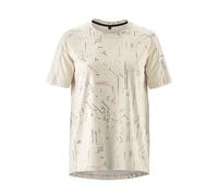 Gonso Trail Short Sleeve T-shirt Beige 40 Donna Chateau Gray