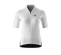 Gonso SITIVO - Maglia da Ciclismo da Donna, Traspirante, con Cerniera, Colore: Bianco