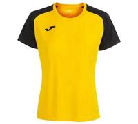 Joma 901335.901.L Maglietta Sportiva - Academy IV a Manica Corta da Donna, Giallo/Nero, L