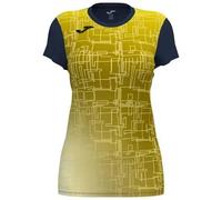Joma 2XS Maglietta a Maniche Corte Elite VIII, Blu Navy/Giallo Fluo, XXS Unisex-Adulto