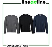 Maglia da lavoro manica lunga Diadora ML Mono Organic in 100% jersey cotone