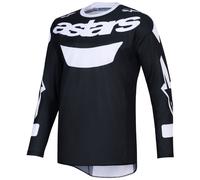 Maglia da motocross Alpinestars Racer Air Riway nera-bianca S