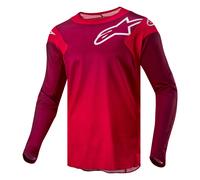Maglia da motocross Alpinestars Racer Hoen rosso-cremisi XL