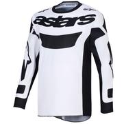 Maglia da motocross Alpinestars Racer Riway bianco-nera S