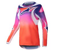 Maglia da motocross Alpinestars Stella Fluid Wurx Donna multicolore-bianco XS