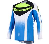 Maglia da motocross Alpinestars Techstar Knif blu-nero-giallo fluo L