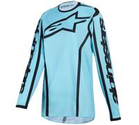 Maglia da motocross da donna Alpinestars Stella Fluid Apex Turchese-Nero M