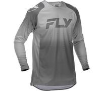 Maglia da motocross FLY Racing Evolution bianco-grigio L