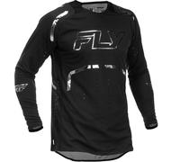 Maglia da motocross FLY Racing Evolution SA nera-argento M