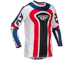 Maglia da motocross FLY Racing Lite USA rossa-bianca-blu M