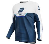 Maglia da motocross per bambini Shot Draw Daytona blu 10/11