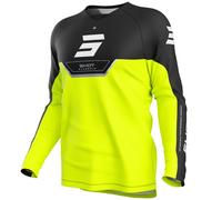 Maglia da motocross per bambini Shot Draw Daytona giallo fluo 12/13