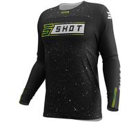 Maglia da motocross Shot Contact Art nera 2XL