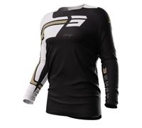 Maglia da motocross Shot Contact Heritage marrone-bianco-nero Saldi S