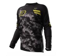 Maglia da motocross Shot Devo Army nero-grigio-oro Saldi S