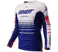 Maglia da motocross Shot Devo Peak blu Saldi S