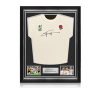 Maglia da rugby autografata da Jonny Wilkinson. Montatura di qualità superiore.