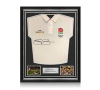 Maglia da rugby dell'Inghilterra autografata da Jason Robinson. Telaio superiore