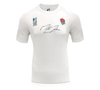 Maglia da rugby dell'Inghilterra autografata da Martin Johnson: 2003
