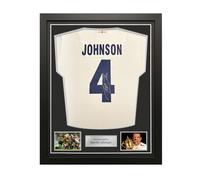 Maglia da rugby dell'Inghilterra autografata da Martin Johnson: 4. Incorniciata