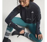 Maglia da running con mezza zip Adi365 CLIMAWARM+ Black L