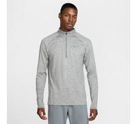 Nike Running - Stride Dri-FIT - Top a maniche lunghe grigio con zip corta S