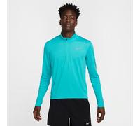 Nike Running - Pacer Dri-FIT - Top turchese con zip corta-Blu M