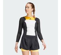 Maglia da tennis HEAT.RDY Cropped FreeLift Long Sleeve White / Spark / Black XS