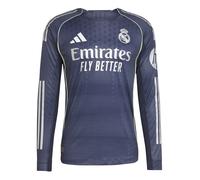 Maglia da trasferta autentica a maniche lunghe Real Madrid 2025/26 Bleu XL