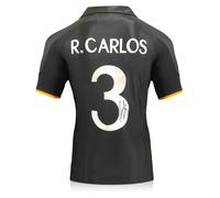 Maglia da trasferta del Real Madrid 1999-00 autografata da Roberto Carlos