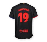 Maglia da Trasferta FC Barcellona 2024/25, Replica con Licenza Ufficiale - Numero 19 LAMINE YAMAL, Taglia Adulto XL