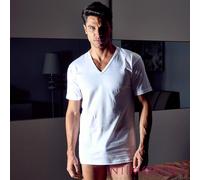 Maglia da uomo Nottingham tv1702 mezza manica a punta in cotone filo di scozia