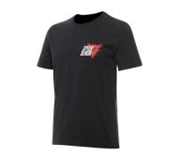 DAINESE - Speed Demon Veloce T-Shirt, T-Shirt Casual a Girocollo, in Cotone, Uomo, Jet-Black, L