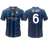 Maglia De Vrij Inter Home 2024 2025 Nerazzurra ufficiale 28 Due Stelle