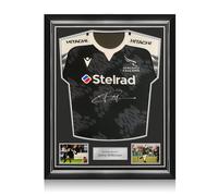 Maglia dei Newcastle Falcons firmata da Jonny Wilkinson. Cornice superiore