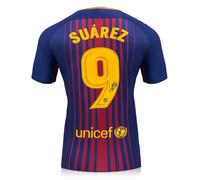 Maglia del Barcellona autografata da Luis Suarez: stampa originale