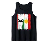Maglia del Kurdistan di Berlino con Mezza Bandiera della Capitale Tedesca Canotta