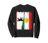 Maglia del Kurdistan di Berlino con Mezza Bandiera della Capitale Tedesca Felpa