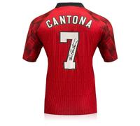 Maglia del Manchester United 1996-98 autografata da Eric Cantona
