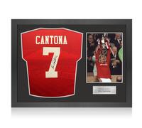 Maglia del Manchester United del 1994 autografata da Eric Cantona. Cornice Icon