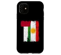 Maglia del patrimonio curdo degli Emirati Arabi Uniti con mezza bandiera del Kurdistan Custodia per iPhone 11