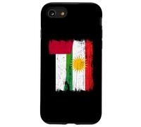 Maglia del patrimonio curdo degli Emirati Arabi Uniti con mezza bandiera del Kurdistan Custodia per iPhone SE (2020) / 7/8
