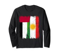 Maglia del Patrimonio curdo degli Emirati Arabi Uniti con Mezza Bandiera del Kurdistan Maglia a Manica